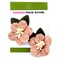 Belagio Colorfast Floral Accents, 2" x 2.50" Wide, Velvet Flowers and Leaves, 2 Piece Pack, Taupe